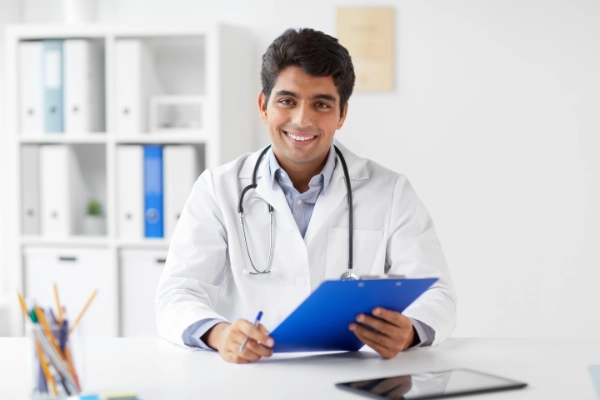 Doctor with documents